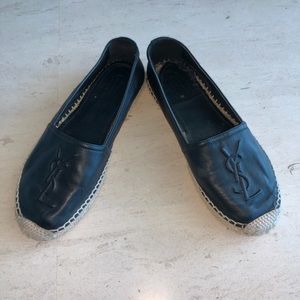Saint Laurent leather espadrilles